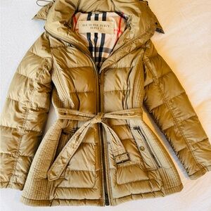 Burberry Tan Puffer Jacket